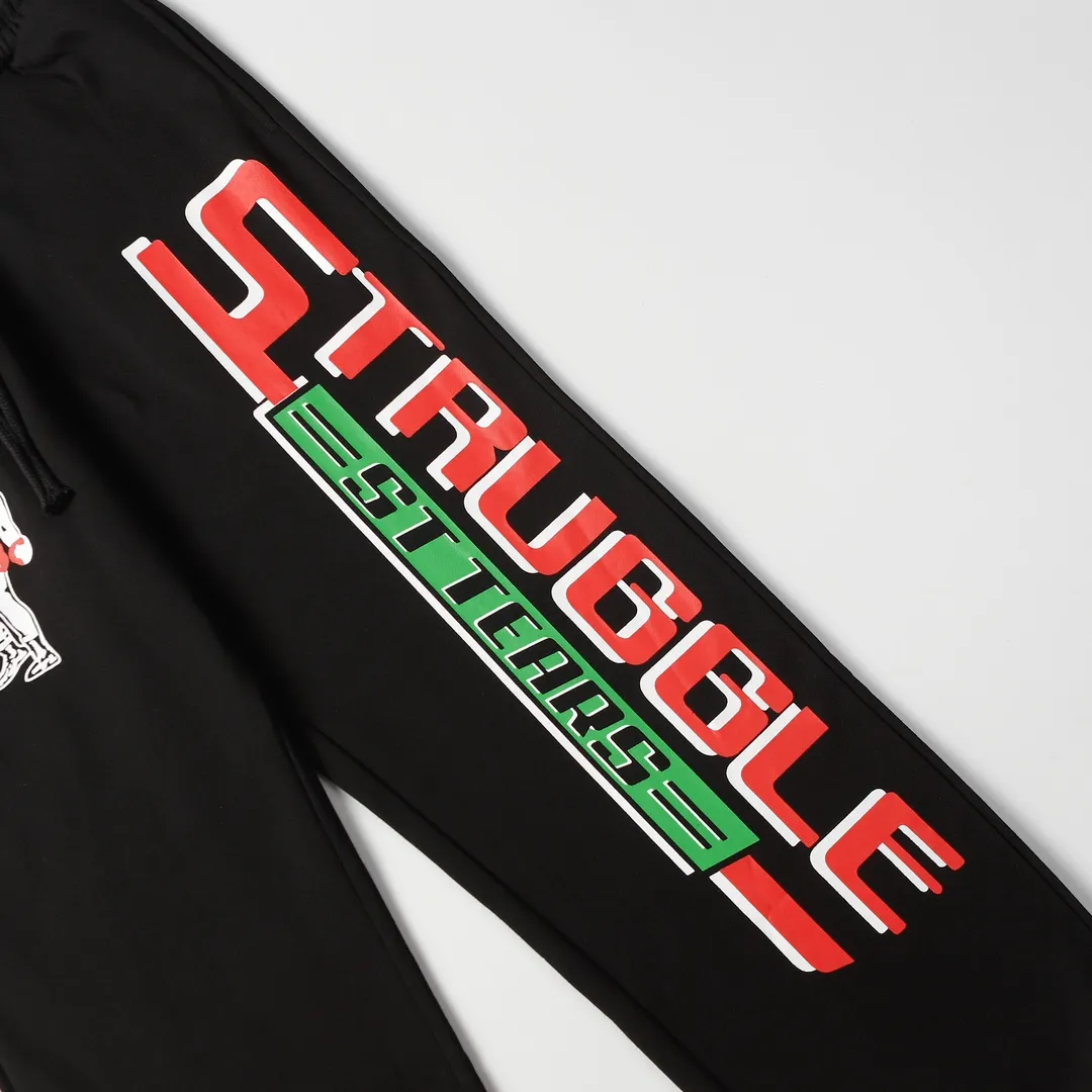 Saint Michael series of fashionable casual long sweatpants Style number: 242P190 Color: Black Size: S M L XL